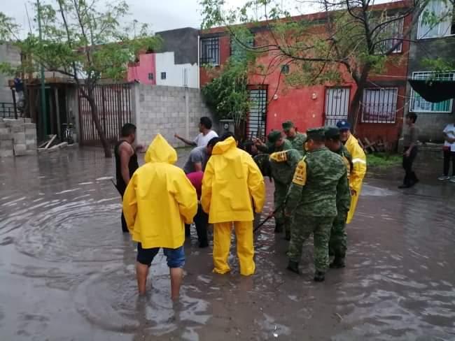Lluvias inundan Tehuacán por tercera vez, Sedena aplica DN-III