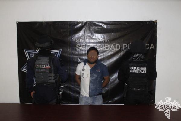 Detienen a integrante de la banda de El Bombón en Puebla capital