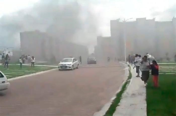 VIDEO Explota tanque de gas en la colonia Chapulco, en Puebla