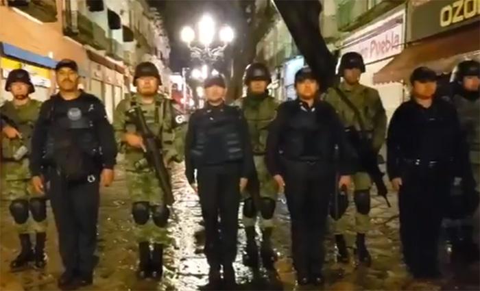 De madrugada Guardia Nacional realiza primer operativo en Puebla