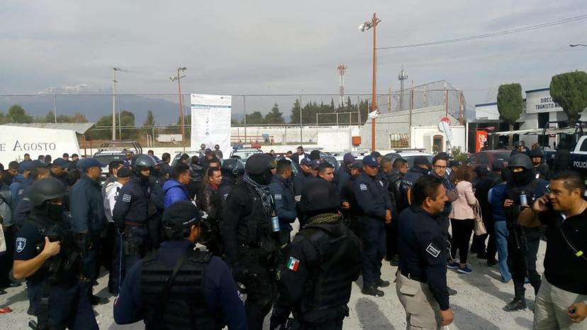 Solo 50 policías de Texmelucan siguen detenidos en Tepexi