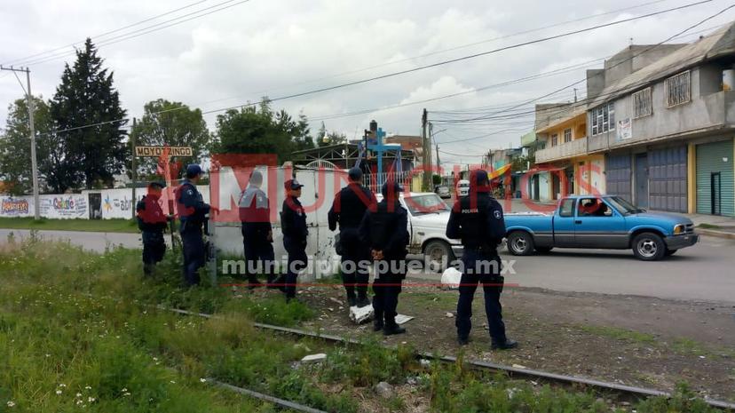 VIDEO: Enfrentamiento por trabajos de Ferrosur en Texmelucan 