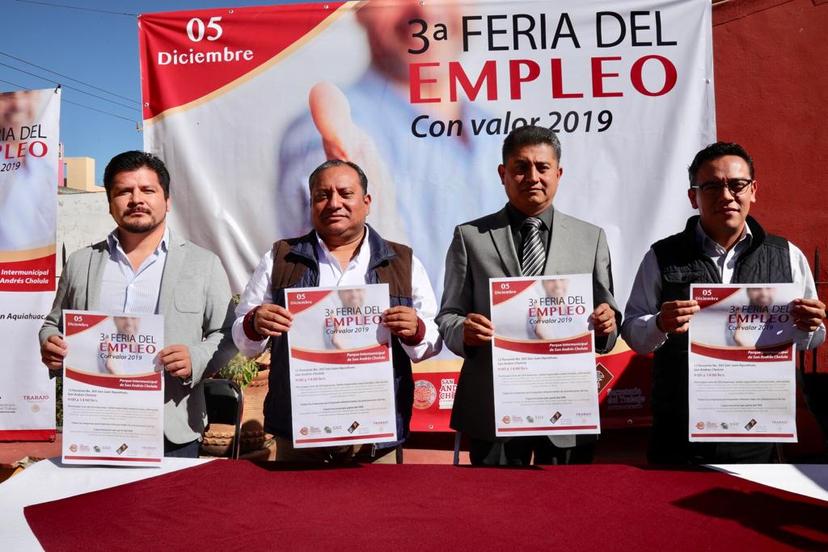 San Andrés Cholula alista la Tercera Feria del Empleo con Valor 2019