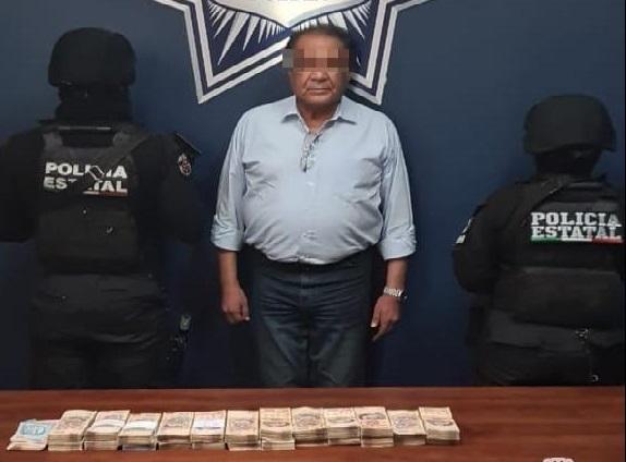 Lo detienen con un millón 224 mil pesos en efectivo en Palmar de Bravo