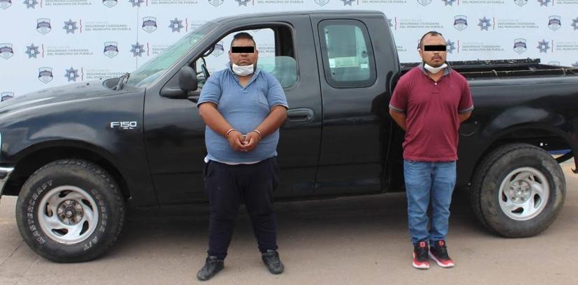 Los detienen en bulevar Hermanos Serdán con camioneta robada