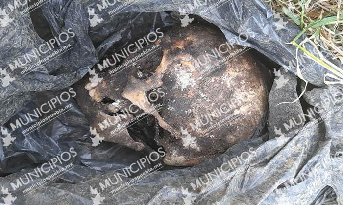 Dejan cráneo humano en bolsa de plástico en calles de Huauchinango