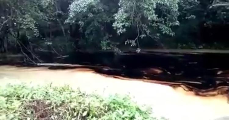 VIDEO Derrame de petróleo en Puebla llega a Veracruz