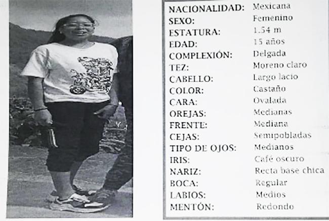 Desaparece Danahe de 15 años en San Andrés Cholula