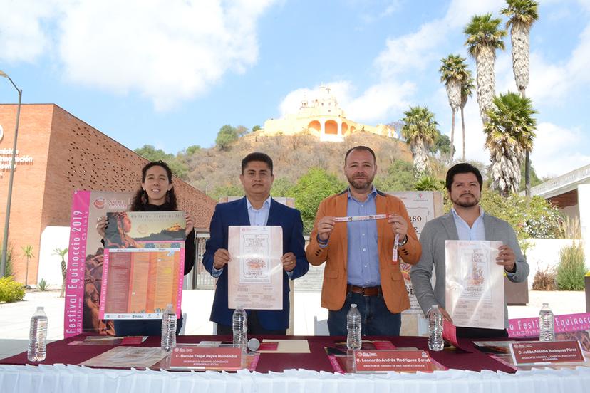 Presenta San Andrés Cholula cartelera del Festival del equinoccio