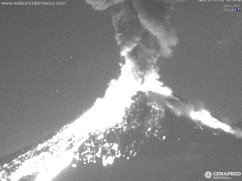 GALERÍA Erupción del volcán Popocatépetl esta tarde