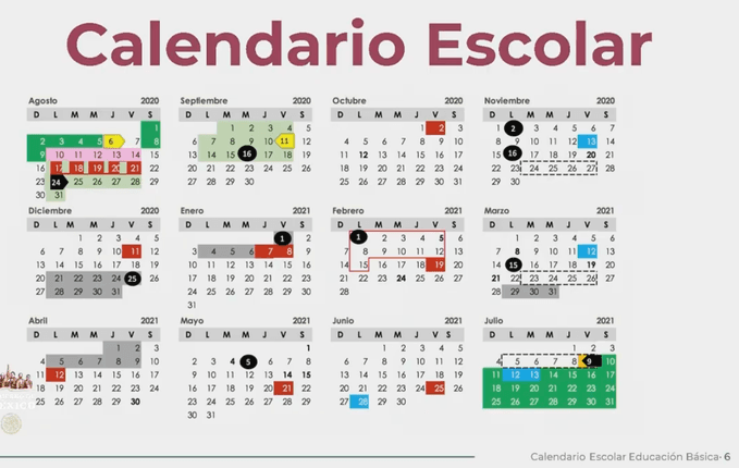 Así quedó el calendario escolar 2020-2021 de la SEP
