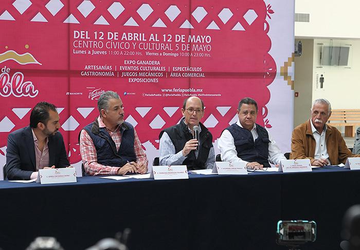 Presentan cartelera oficial de la Feria de Puebla 2019