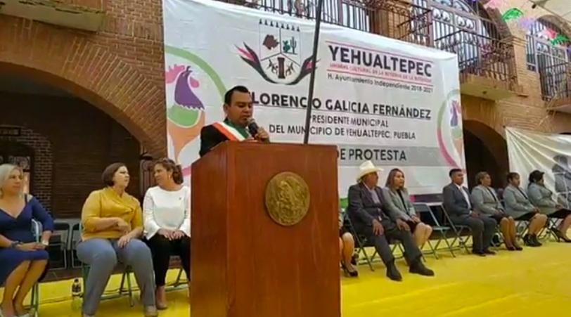 Candidato ciudadano ahora es edil de Yehualtepec