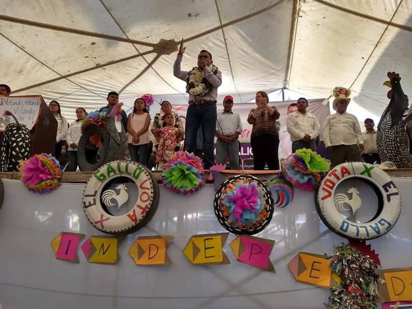 Gana candidato independiente la alcaldía de Yehualtepec