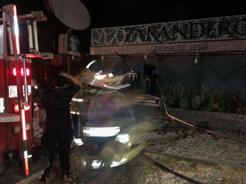 Se incendia El Zarandero en corredor gastronómico de Atlixco