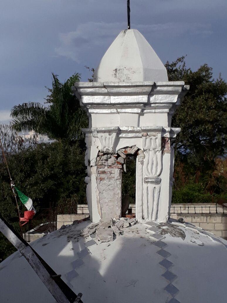 Se olvidan de templo afectado el 19-S en Izúcar de Matamoros