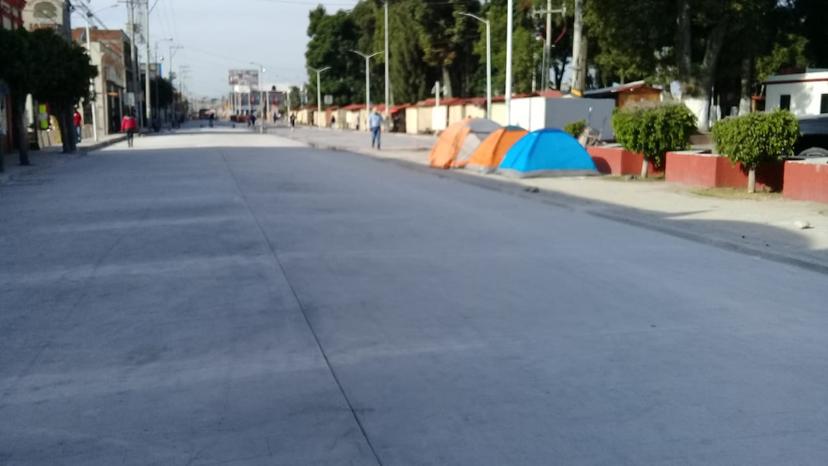 Constructora repara vialidad defectuosa en Huejotzingo