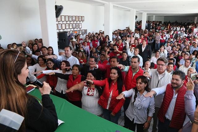 Rinden protesta candidatos a diputados federales del PRI Puebla