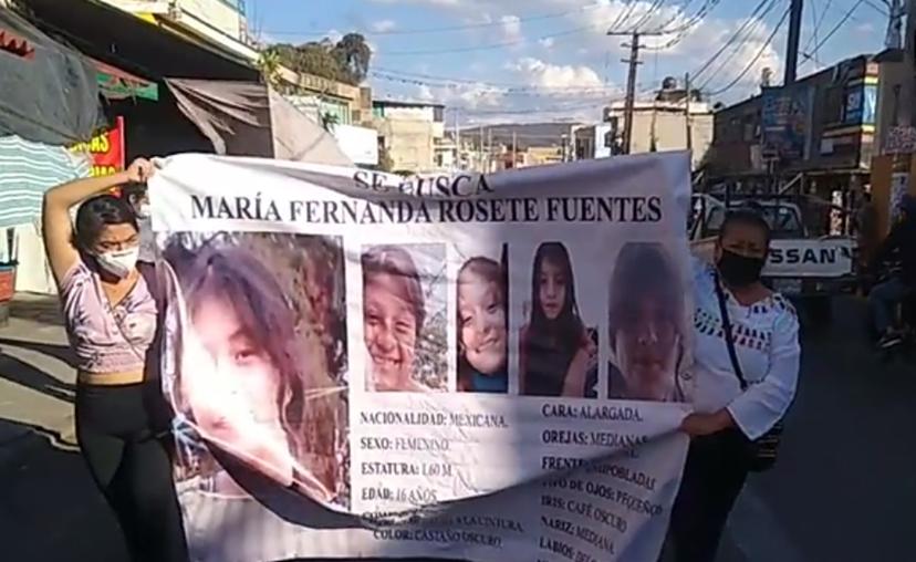 Con marcha exigen dar con el paradero de María Fernanda en Izúcar