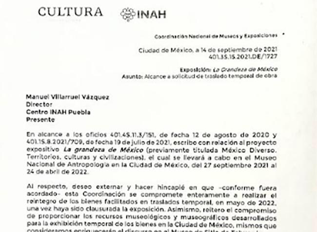 Piezas de la zona arqueológica de Tehuacán regresarán en mayo de 2022