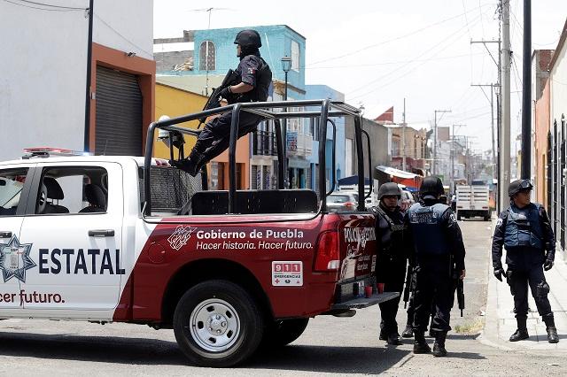 Protestan policías estatales por revisión del Ejército en Puebla