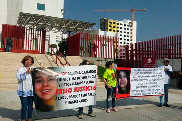 (VIDEO) Claman justicia para Paulina Camargo en Ciudad Judicial
