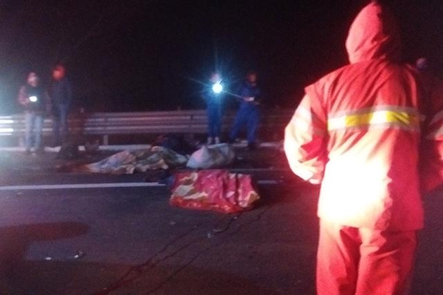 Choque en autopista México-Puebla deja 8 peregrinos muertos