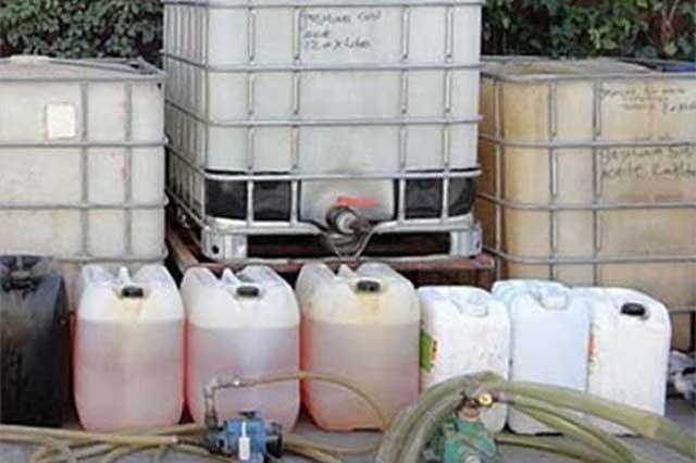 En una semana decomisan 46 mil litros de huachicol en Puebla