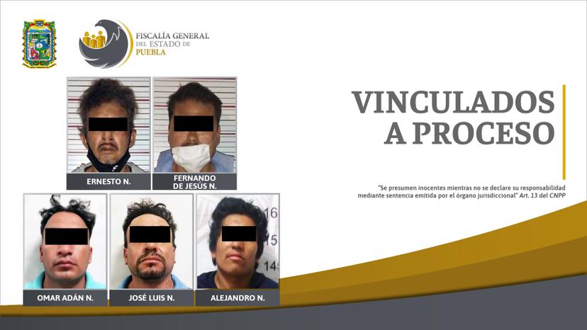 Caen cinco sujetos por robos en Puebla y Ocoyucan