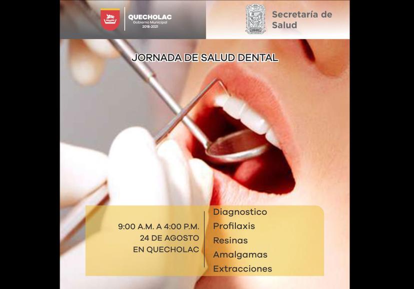 Realizarán jornada gratuita de salud dental en Quecholac