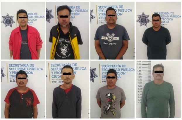 Caen 8 presuntos ladrones que operaban en zona de la Puebla-Atlixco