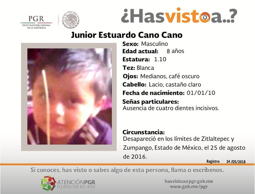 Ayúdanos a localizar a Junior Estuardo