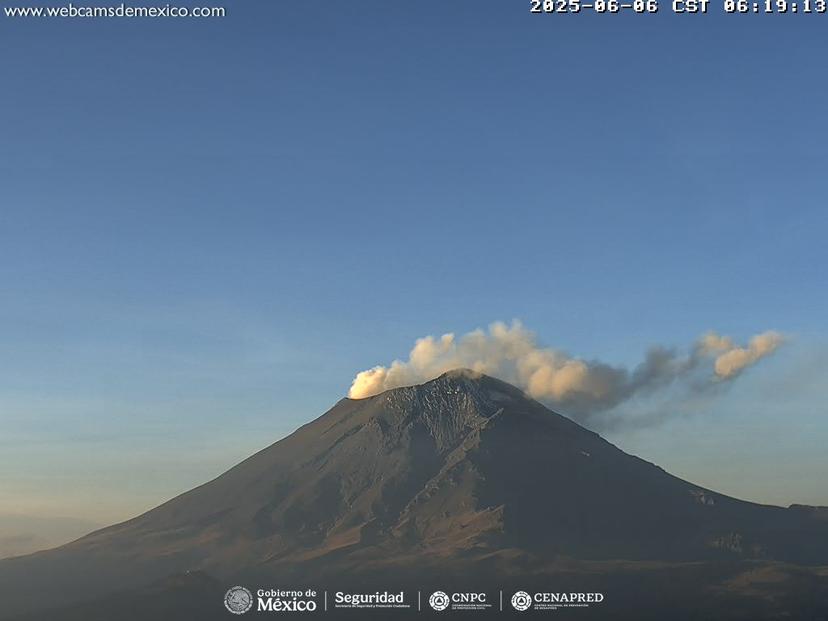 Popocatépetl registra solo 32 exhalaciones en 34 horas