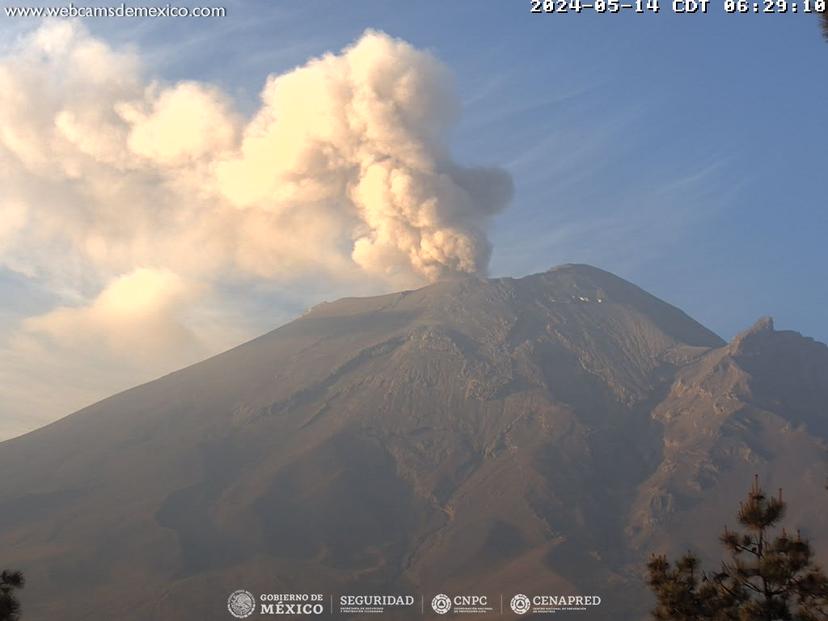 Popocatépetl baja el ritmo y registra 31 exhalaciones