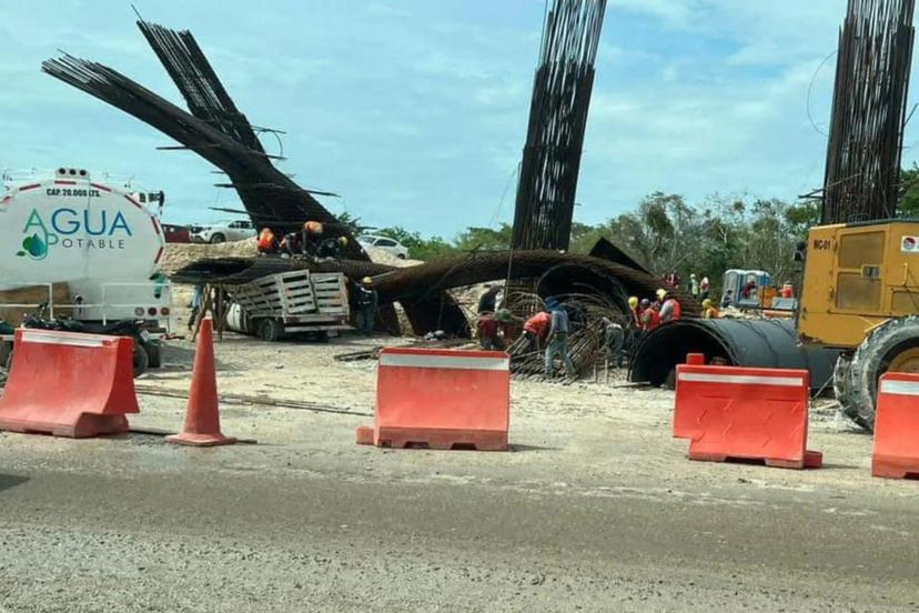 Colapsa obra del Tren Maya en Quintana Roo