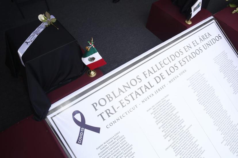 VIDEO Ceremonia de repatriación de cenizas de migrantes poblanos