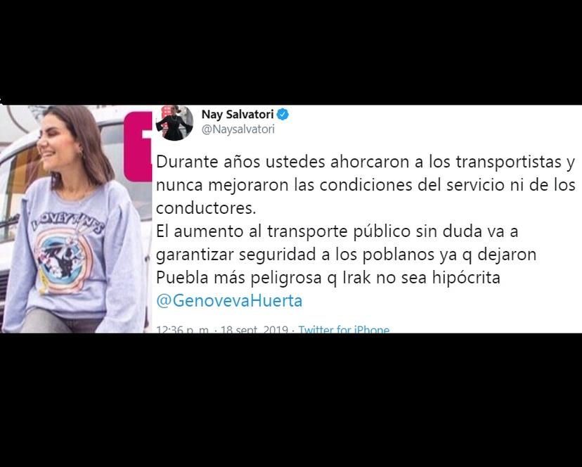 El PAN dejó a Puebla más insegura que Irak, acusa Nay Salvatori