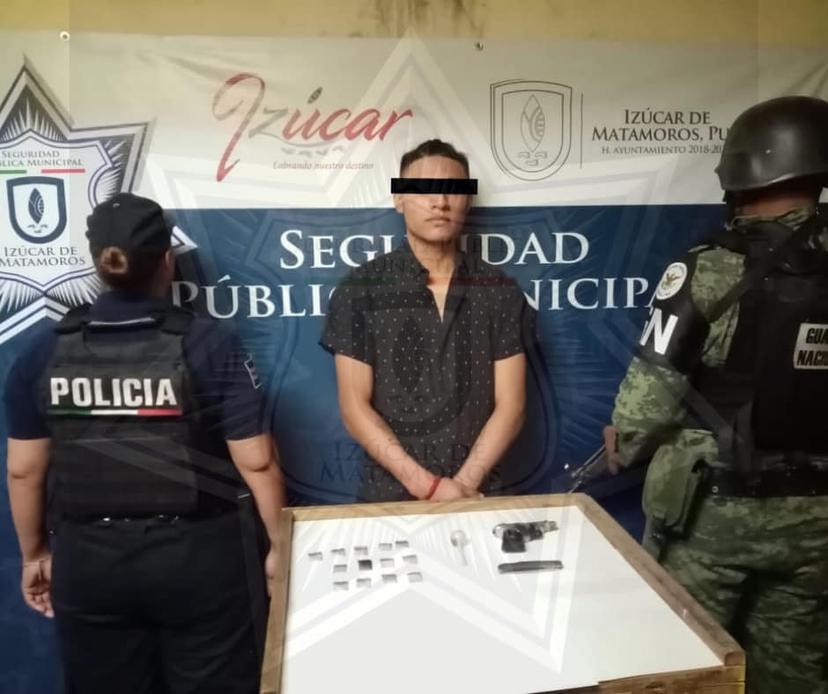 Detienen a narcomenudista en Izúcar de Matamoros