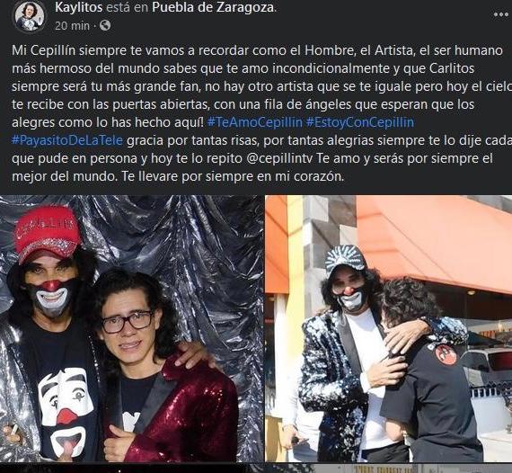 VIDEO Conmovedora despedida de fan de Cepillín