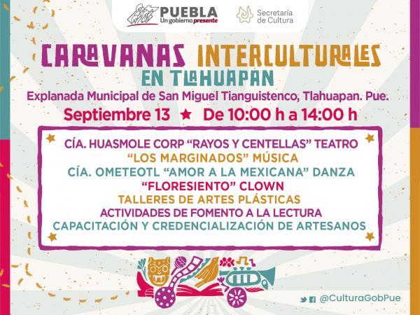 Programa gobierno de Puebla Caravanas Interculturales en Tlahuapan