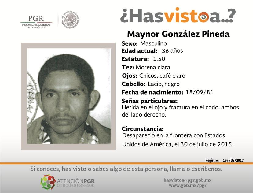 Ayúdanos a localizar a Maynor González