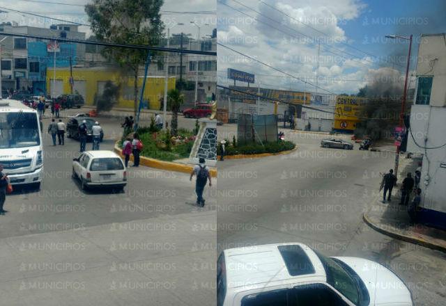 Huachicoleros recuperan cuerpos tras cerrar avenida en Texmelucan