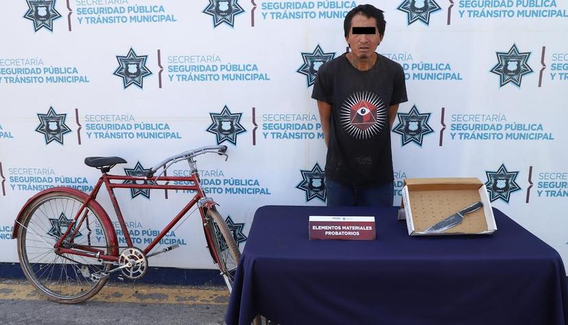 Para robarse una bicicleta en Las Ánimas usó cuchillo cebollero