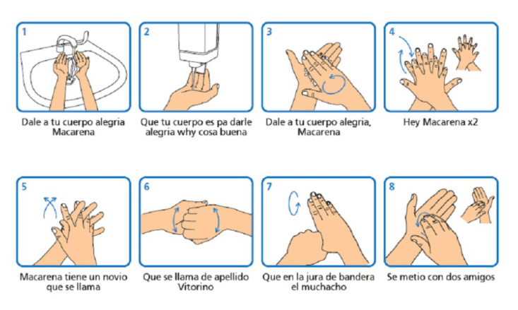 Crean sitio que te enseña a lavarte las manos con tu canción favorita