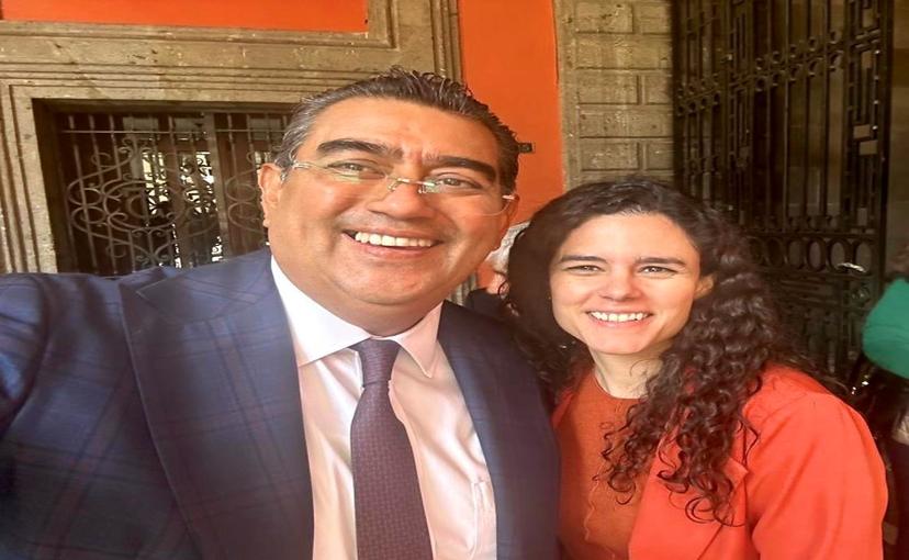 Sergio Salomón se reúne con Luisa María Alcalde