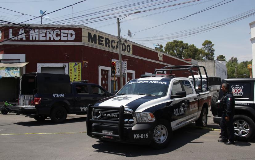 Captura SSC de Puebla a 15 personas en operativo en el mercado La Merced