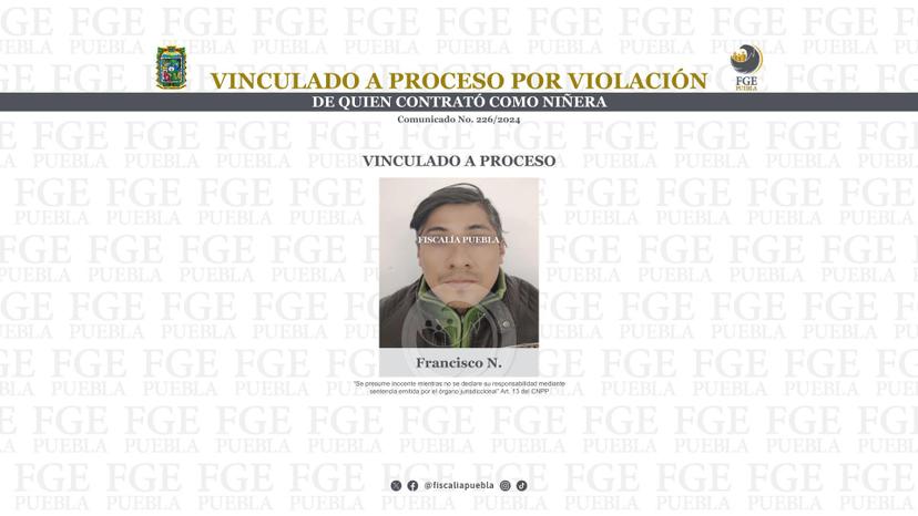Francisco violó a su niñera en Texmelucan