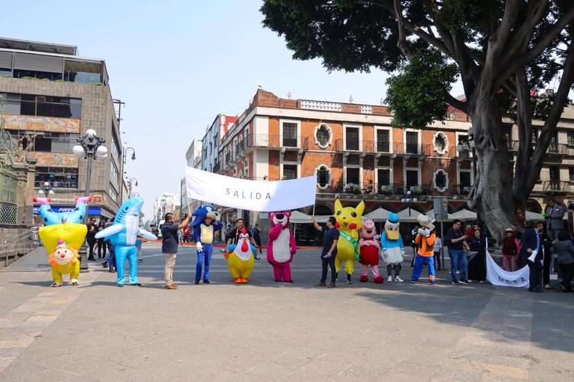 Realizan Carrera de Botargas en el Centro Histórico