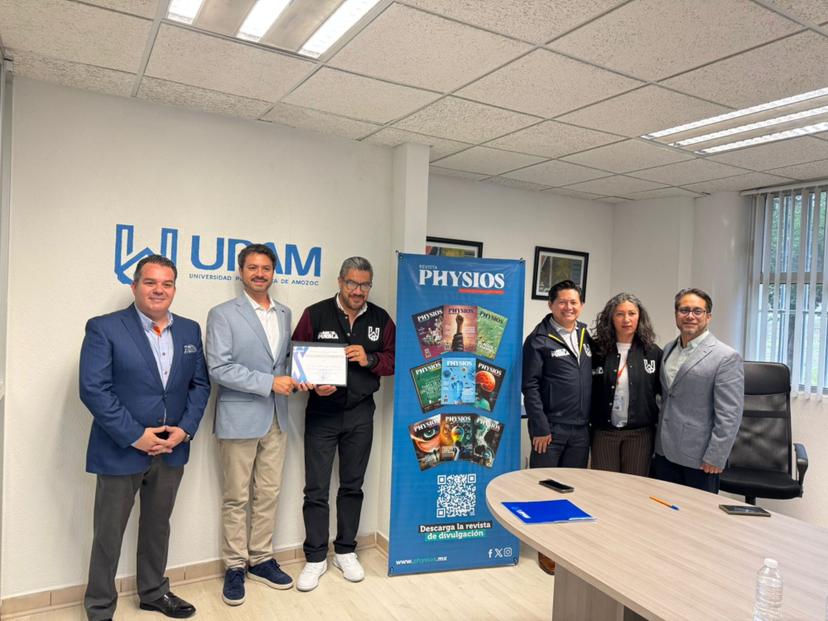 Firman convenio UPAM y Revista Physios