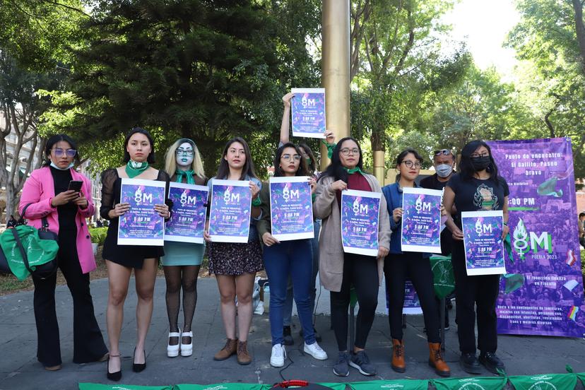 VIDEO Invitan a marchar en Puebla en el marco del Día Internacional de la Mujer